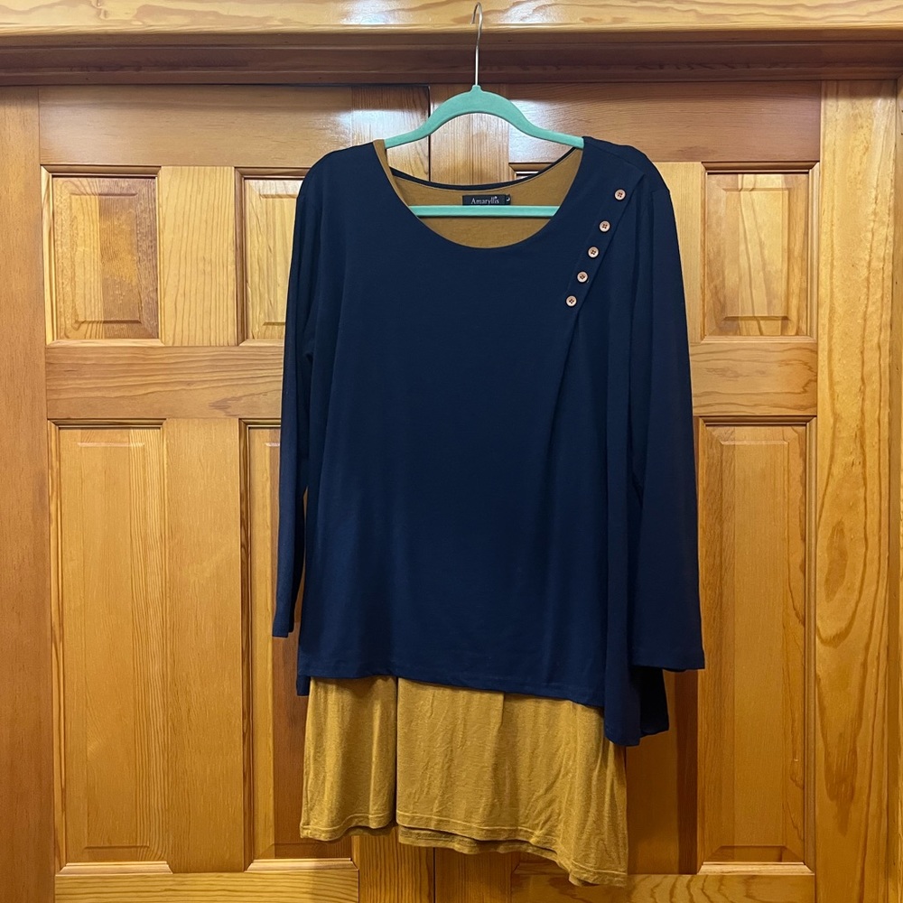 Amaryllis super cute knit dress with button embellishment